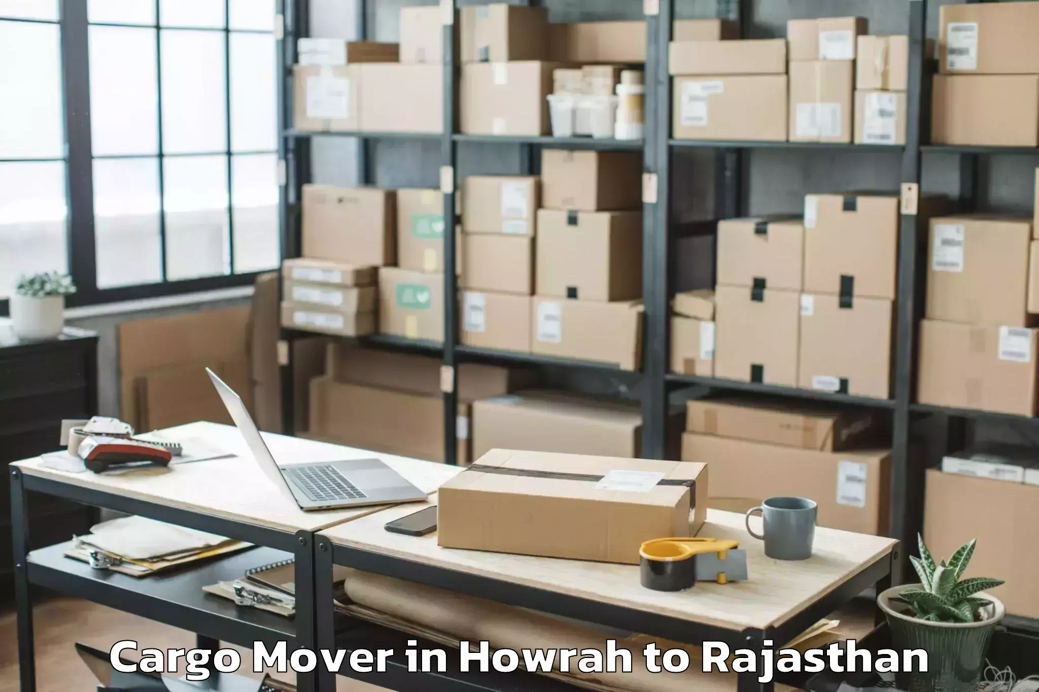 Affordable Howrah to Indergarh Cargo Mover